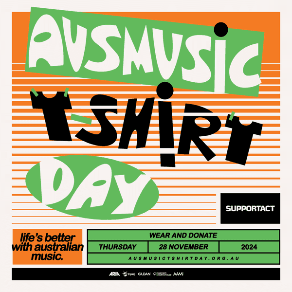 Support Act reveals a star-studded lineup of ambassadors to launch the next phase of Ausmusic T-Shirt Day